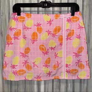 Lilly Pulitzer White Label Pineapple Print Skort